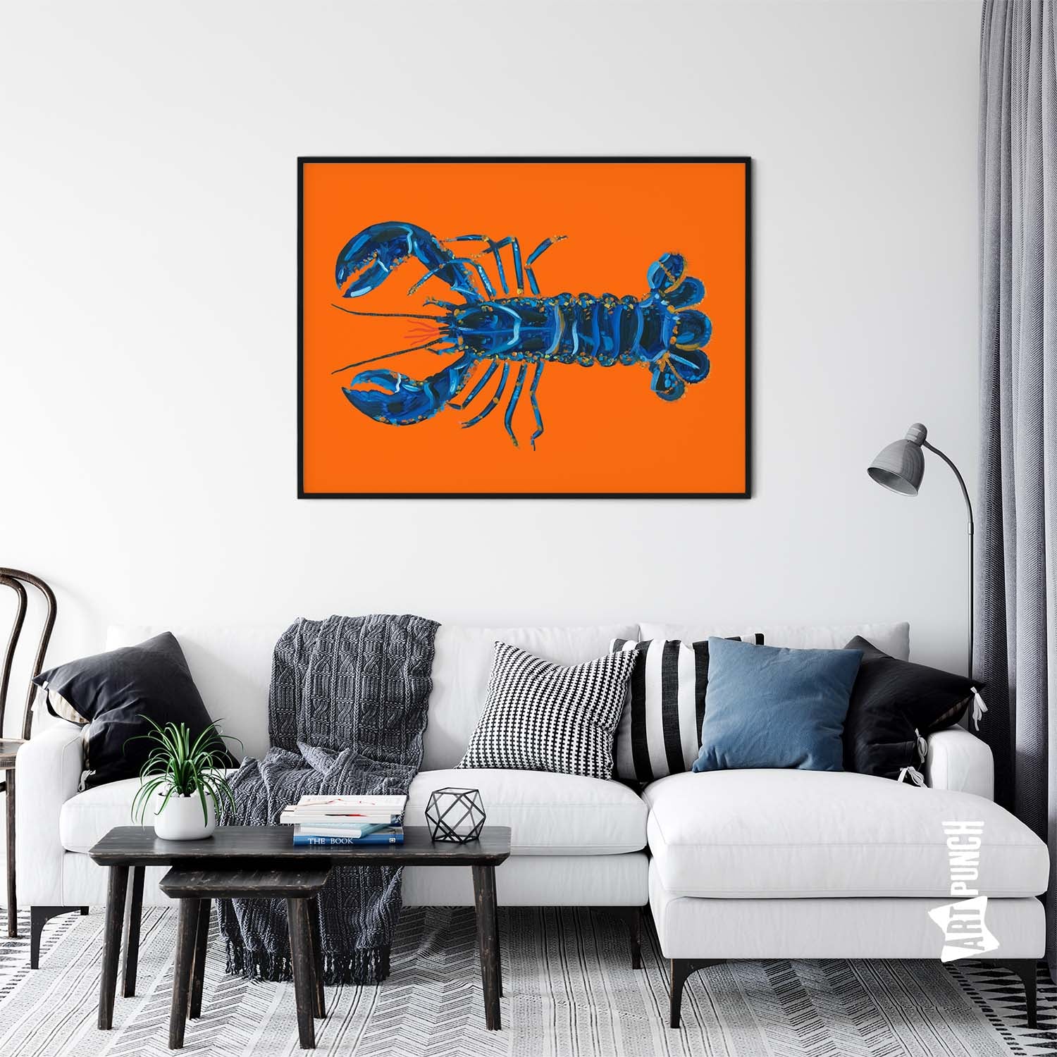 Lobster On Orange