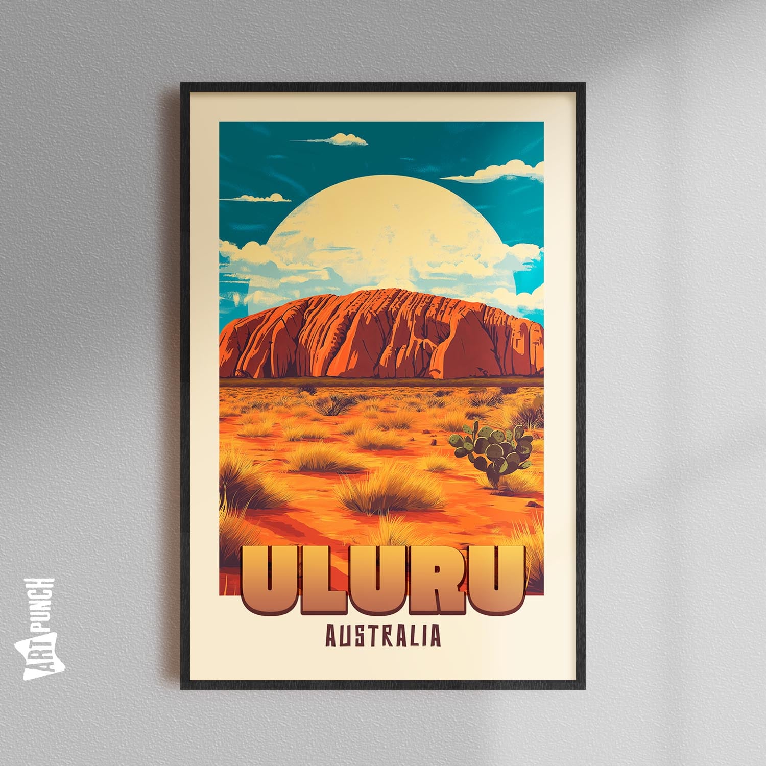 Travel Poster Uluru