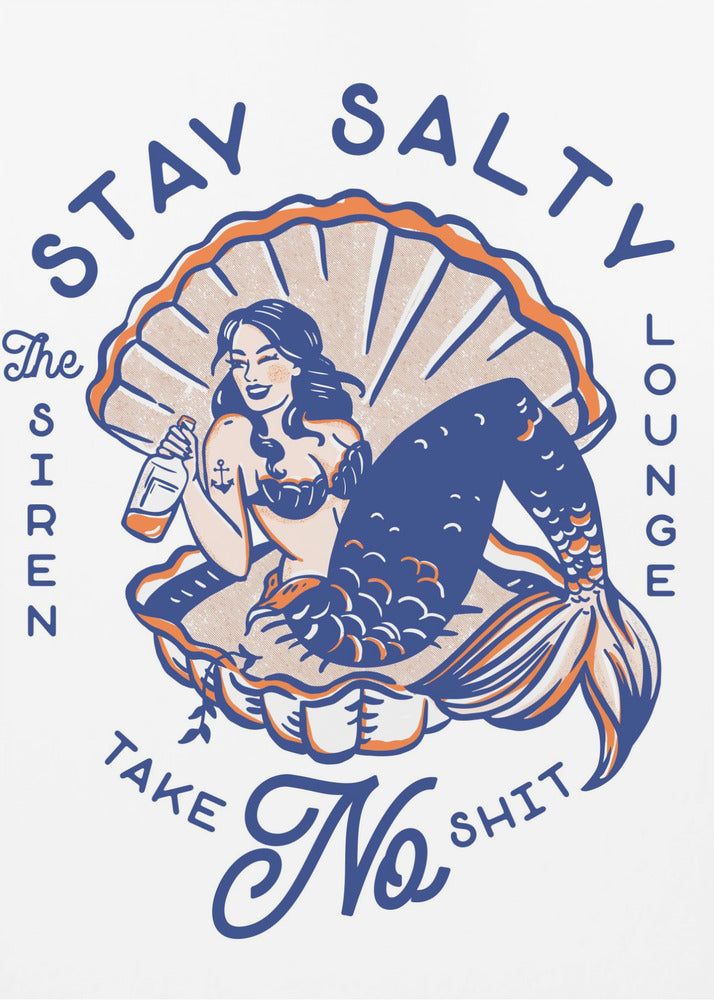 Stay Salty Siren Lounge Pin-Up Mermaid